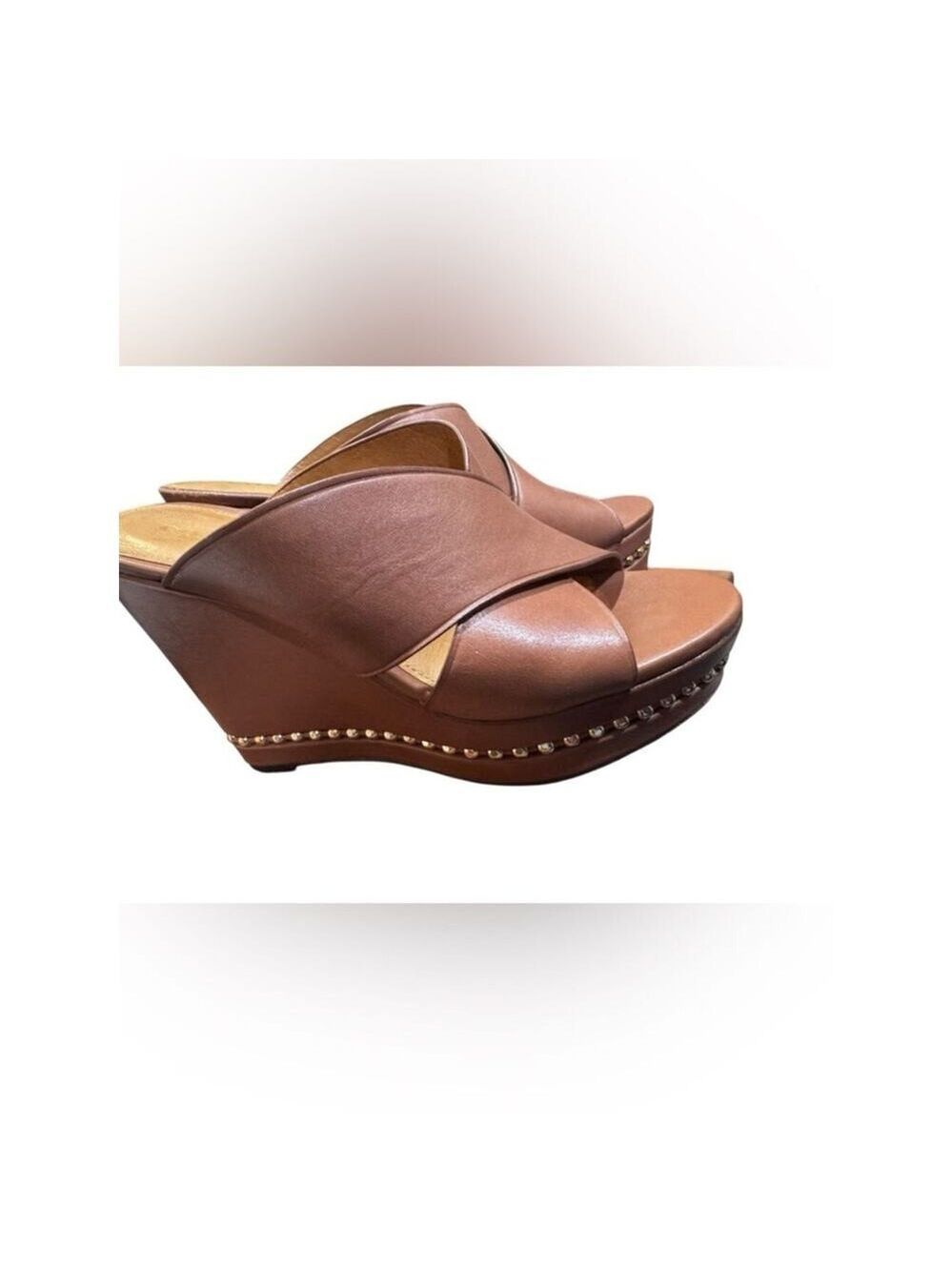 Coach Emily Wedge Slide Sandals in box - Picture 2 of 13